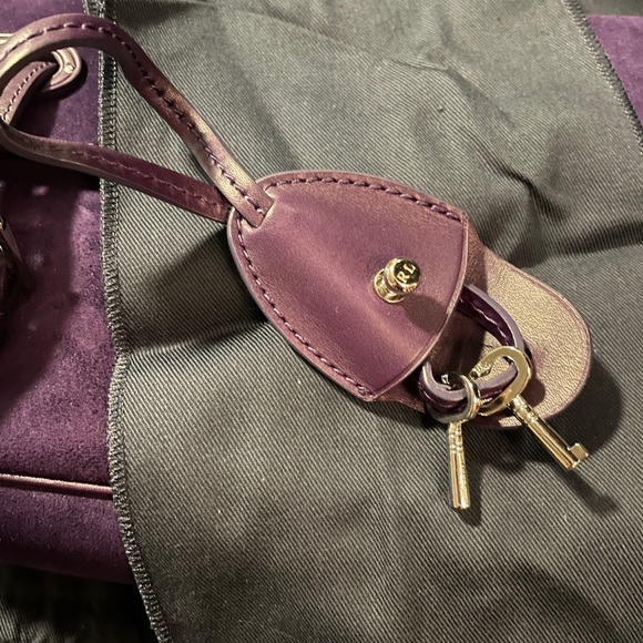 Ralph Lauren Purple Suede & Leather Ricky Bag - Picture 16 of 16